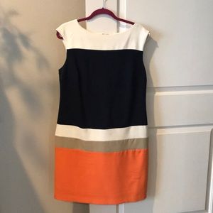 Sleeveless Color Block Dress